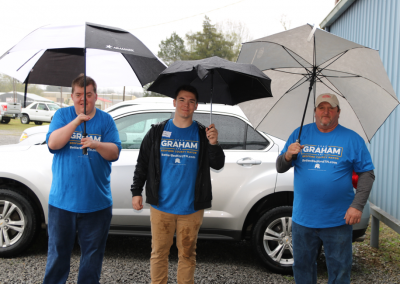 Chad Graham and team at the April BBQ Rally in Shelbyville, TN. April 6, 2018
